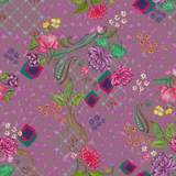 Peach embroidered sari