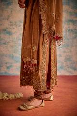 Straight suit with churidar