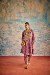 Hamsa kalidar kurta set