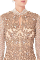 Peach Swarovski Stone Work Anarkali