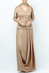 Fawn Draped Jacket Dress