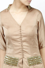 Fawn Draped Jacket Dress