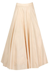 Peach Embellished Kurta and Lehenga Set