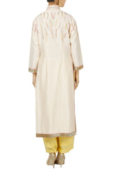 Powder Peach Embellished Kurta Set