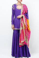 Violet Zardosi Work Kurta Set