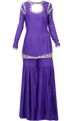 Violet Zardosi Work Kurta Set