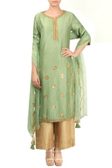 Olive Green Kurta Set