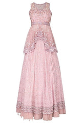 Lavender Embroidered Lehenga Set