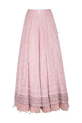 Lavender Embroidered Lehenga Set