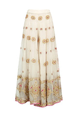 Off White & Pink Sharara Set