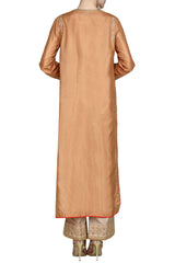 Dark Bronze Embroidered Kurta Set