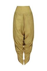 Blue Sequins Peplum Top & Dhoti Set