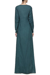 Blue Angrakha Kurta With Dhoti