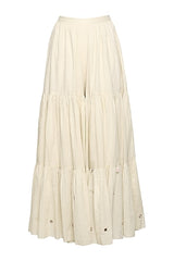 Off White Embroidered Lehenga Set