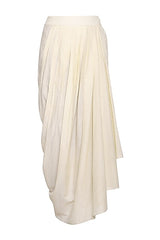 Off White Embroidered Tunic Set