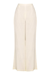 Off White Aysmettrical Tunic With Pants