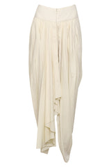 Off White Tunic With Dhoti Pants