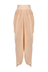 Peach Embroidered Kurta & Dhoti Pants
