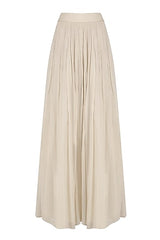 Beige Embroidered Kurta With Lehenga Set