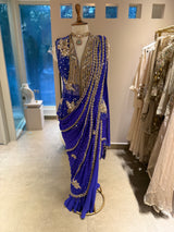 Ivory Stitched Saree