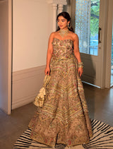 Chaandi taar boho mehendi lehenga