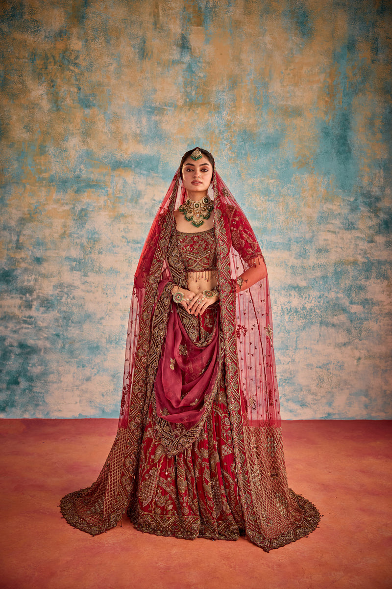 Embroidered Bridal Lehenga set