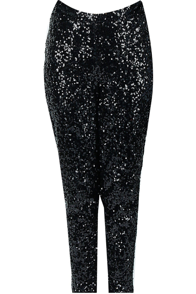 Velvet Black Sequin Leggings Mango Xpiri Sequin Leggings, Black