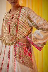 Ivory & Hot Pink Salwar Suit