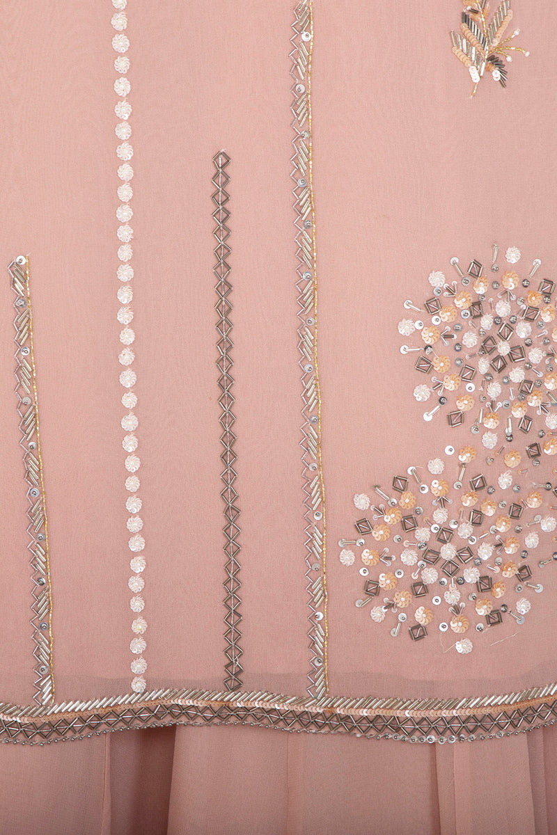Blush Pink Embroidered Lehenga Set