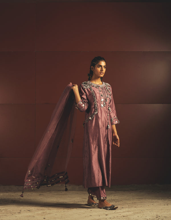 Mauve Kurta Set